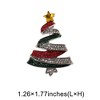 Unique Bargains Christmas Brooches YNCP3842 Alloy Dripping Wax Red  Green Silver Tone 1.26"x1.77" 1 Pc - 3 of 4