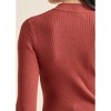 VENUS Womens Ribbed Long Sleeve Top - 4 of 4