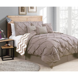 Ella Pinch Pleat Comforter Set - Geneva Home Fashion - 1 of 1