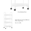 Hastings Home Tiered Rolling Storage Cart - Mobile Space Saving Organizer for Kitchen, Office, Garage, and Bathroom - 2 of 4
