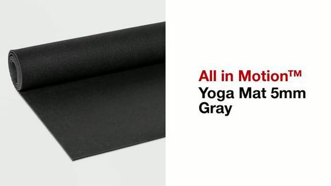 Yoga Mat 5mm Black - All in Motion&#8482;, 2 of 5, play video