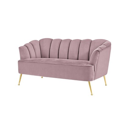 Aisha Loveseat Blush - Chic Home Design