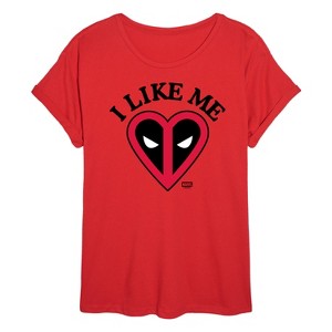 Women's - Marvel - Deadpool I Like Me Oversized Graphic T-Shirt - 1 of 4