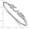 Black Bow Jewelry Sterling Silver Kappa Alpha Theta Greek Life Bangle Bracelet 7 Inch - 2 of 3