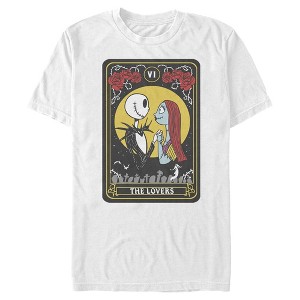 Men's The Nightmare Before Christmas The Lovers Tarot Card T-Shirt - 1 of 4