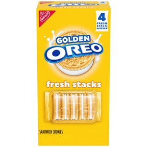 Image of Oreo Fresh Stacks Golden Sandwich Cookies Travel Snacks - 8.05oz