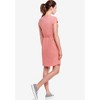 ellos Plus Size Knit Drawstring Dress - 3 of 4