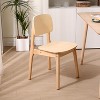 Nordlys Set of 2 Solid Wood Dining Chairs Exotic Boho Dining Room - 2 of 4