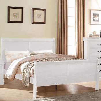 85"Twin Bed Louis Philippe Bed White - Acme Furniture