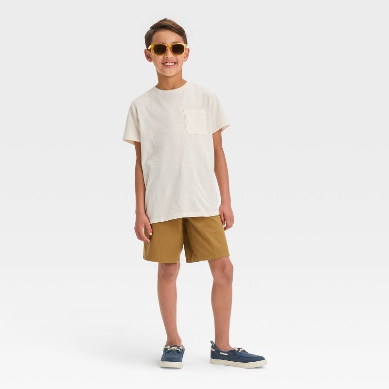 Boys' Flat Front 'At the Knee' Chino Shorts - Cat & Jack™, 4 of 5