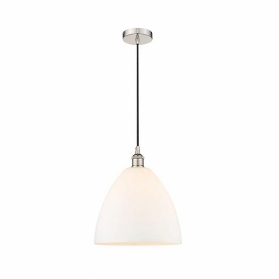 Edison Dome - 1 Light Cord Hung Mini Pendant In Industrial Style-13.75 Inches Tall and 12 Inches Wide
