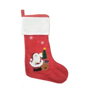 FIONECA 16" x 29" Large Xmas Stocking Sack Santa Christmas Gift Bag Hanging Gift Stocking Bag - 1 of 1