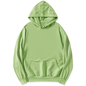 Lars Amadeus Men's Long Sleeves Solid Drawstring Pullover Hoodie Sweatshirt - 1 of 4