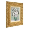 American Art Decor 15.25"x17.25" Ornate Framed Roses Canvas Print by Vincent van Gogh: Vertical Post-Impressionist Botanical Artwork - 2 of 4