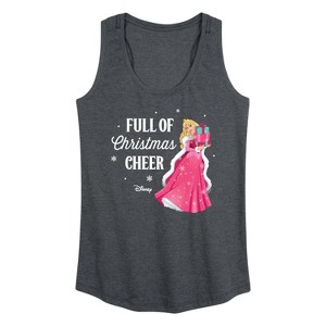 Women's - Disney - Full Of Christmas Cheer Aurora Graphic Racerback Tank - 1 of 4
