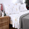 4 Pieces Soft Microfiber Christmas Bedding Sheet Set - 2 of 4