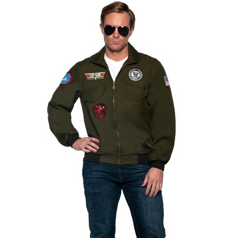 Underwraps Navy Top Gun Pilot Jacket Adult Costume