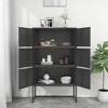 VidaXL Highboard Anthracite 31.5"x13.8"x53.1" Steel - 3 of 4