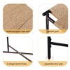 NicBex Handwoven Paper Rope Ottomans,Foot Rest Shoes Stools with Metal Legs for Entryway,Living Room,Bedroom,Office - 4 of 4