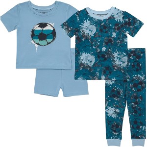 Little Dreamer Little/Big Boys' 4-Piece Polyester Pajama Sets - 1 of 3