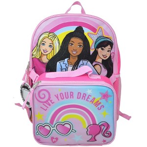 Barbie 16" Backpack with Lunch Bag Live Your Dreams - 1 of 1