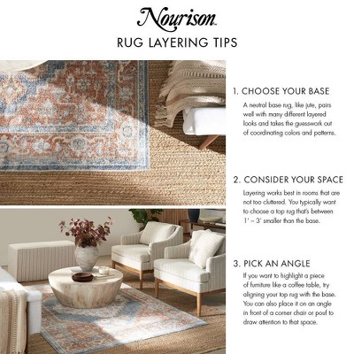 Positano Classic Beige Rectangular 7' x 10' Easy-Care Outdoor Rug