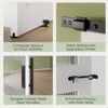 Compatible Products 84 Inch Frosted Glass Sliding Barn Door with Hardware Kit,Farmhouse Interior Doors with Handle and Lock - 3 of 4