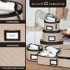 China Storage Containers 5-Piece Set Moving Boxes for Dinnerware, Glasses, Plates, and Saucers Sturdy Quilted Microfiber Dish Organizer with Dividers - 3 of 4