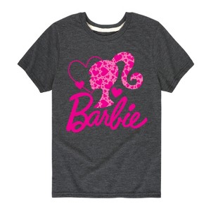 Boys' - Barbie - Pink Heart Logo Short Sleeve Graphic T-Shirt - 1 of 4