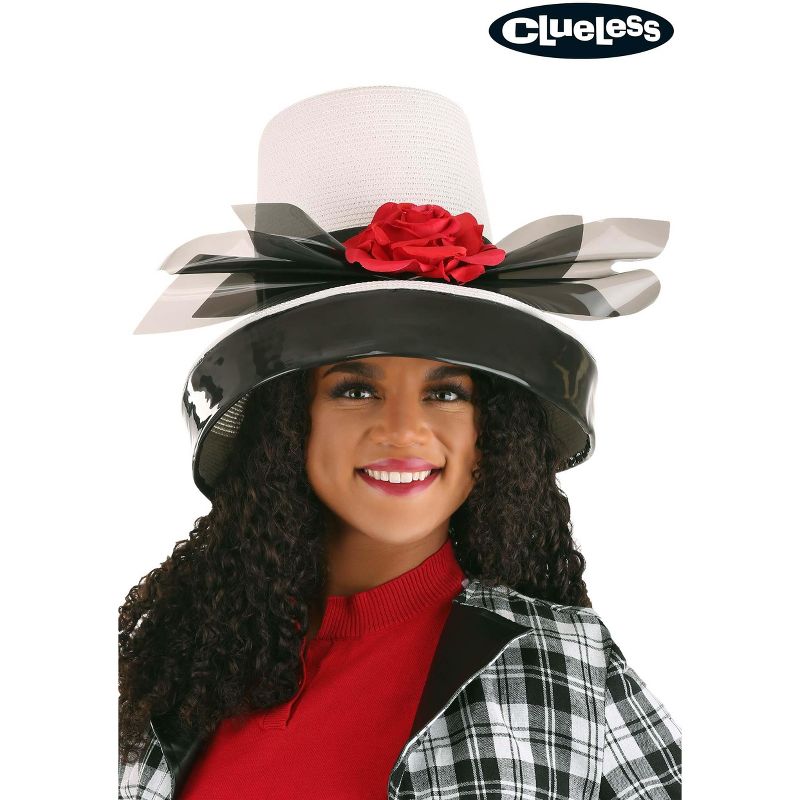 HalloweenCostumes.com One Size Fits Most Women Clueless Women Dee's Womens Hat, Black/White/Red, 2 of 5