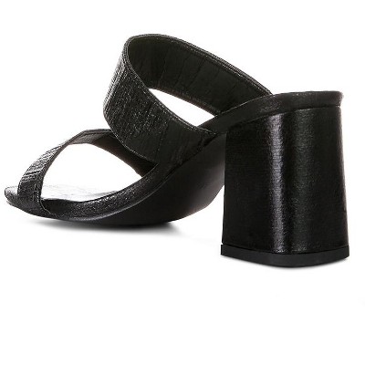 Giblet Metallic Slip On Block Heels - image 2