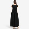 Anna-Kaci Women's Renaissance Lace-Up Overdress with Shoulder Tie Straps - Small, Black - 4 of 4