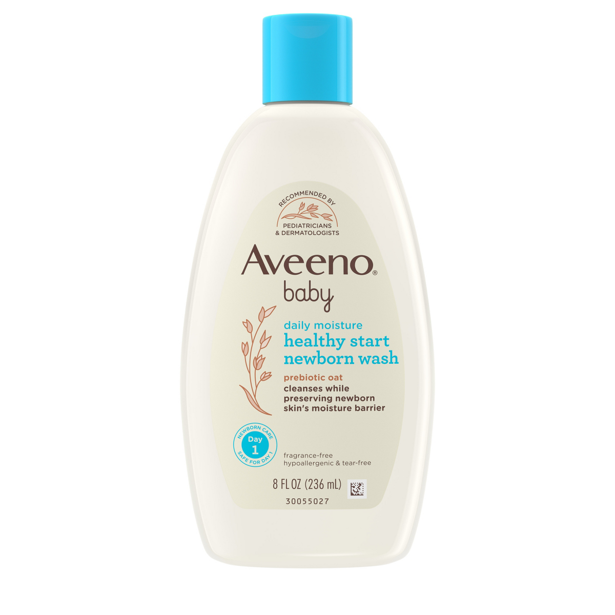 Aveeno Baby Daily Moisture Healthy Start Newborn Wash 8 oz product package