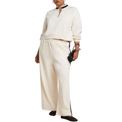ELOQUII Elements Stripe Detail Sweatpant