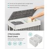 SONGMICS Laundry Hamper with Lid Clothes Hamper with 2 Removable Liner Bags & 6 Mesh Bags - 3 of 4