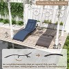ALAULM Patio Chaise Lounge Set Outdoor Lounge Chair, Rattan Reclining Chair Adjustable Backrest, Pool Sunbathing Recliners with Folding Table - 4 of 4