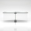 16' Cosmopolitan Clear Glass Coffee Table - Henn&Hart - 3 of 4