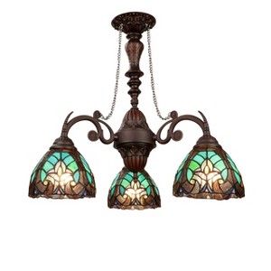 Chloe Lighting Liaison Victorian-Style 3-Light Antique Mini Chandelier 24" - 1 of 4