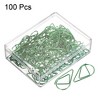 Unique Bargains Drop-Shaped Decorative Bookmark Metal Small Size Paper Clip 100 Pcs - 3 of 4