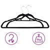 vidaXL 100 pcs Clothes Hanger Set Anti-slip Black Velvet - 3 of 4