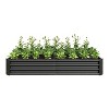 Kelly Galvanized Metal Patio Garden Bed, Raised Flower Box for Flower and Vegetable Planters, Outdoor Furniture - The Pop Home - 2 of 4