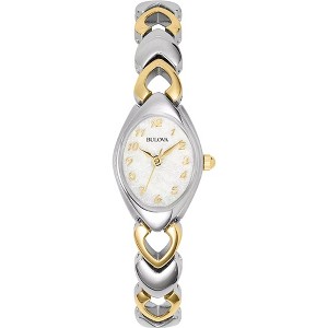 Bulova Ladies Quartz Dress Classic Watch,  Two-Tone Stainless Steel Bracelet, White Dial,  3 Hand - 1 of 4