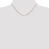 Black Bow Jewelry 0.9mm 14k Yellow Gold Solid Round Snake Chain Necklace - 2 of 4