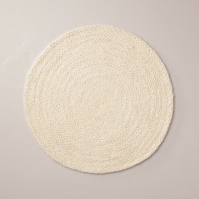 15" Bleached Jute Braided Charger Placemat - Hearth & Hand™ with Magnolia