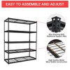 GustoWave 72" H Heavy Duty Garage Shelving, Adjustable 5-Tier Storage Shelves, Industrial Metal Shelving Units, Steel Organizer Wire Rack - 4 of 4