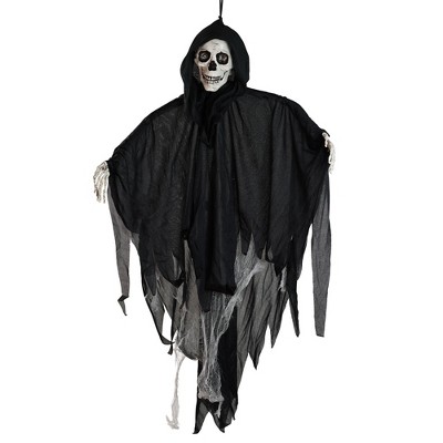 Northlight 36" Touch Activated Lighted Talking Reaper Animated Hanging Halloween Decoration