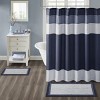 SEVOBAL Bathroom Rugs Bath Mat Rug Home Decor Carpet Shower Mat Non-Skid for Bathtub Side Floor Shower Room Bathroom, Navy, 45"*27"*0.5" - 2 of 4