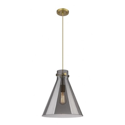 Newton Cone - 1 Light Pendant In Industrial Style-16.5 Inches Tall and 14 Inches Wide