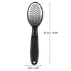 Unique Bargains Stainless Steel Plastic Removes Dead Skin Pedicure Scrubber Foot File Black 1 Set - 3 of 4
