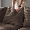 Kumasinova Plush Corduroy Ottoman Module,Standalone Ottoman Piece for Sectional Sofa with 2/3/4 Seater,31.5" x 23.6" x 15.76" - 2 of 4